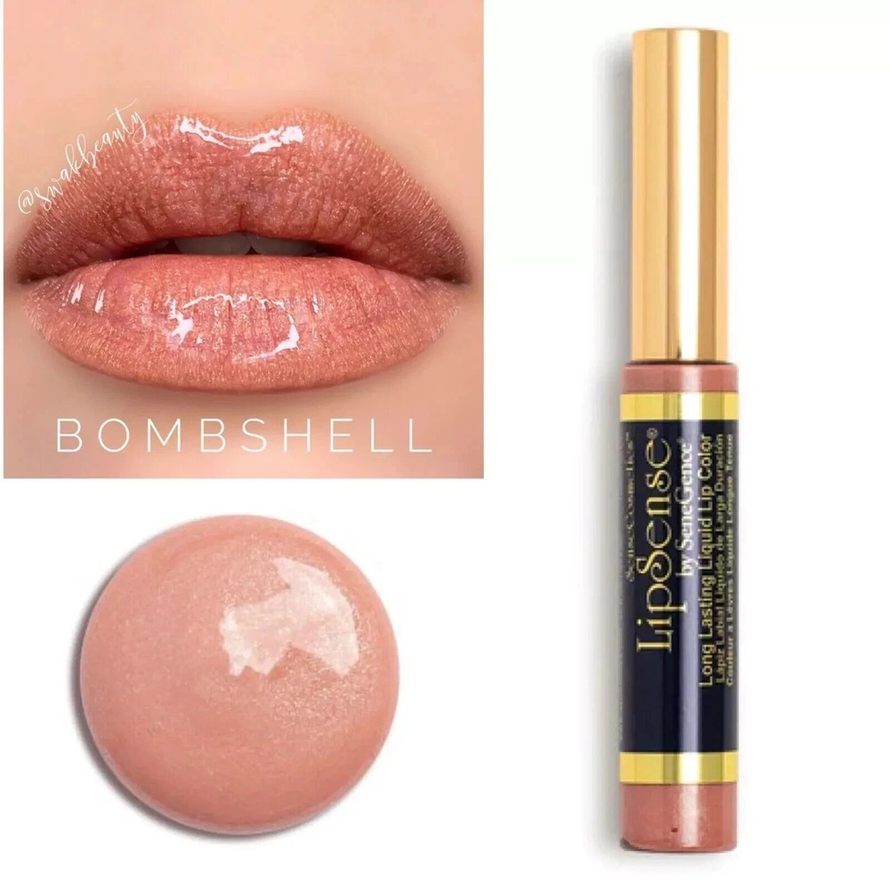 (4) Lipsense By SeneGence Bombshell Long Lasting Liquid Lip Color Case & Mirror‎